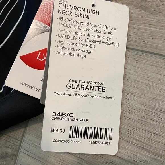 Athleta Chevron High Neck Bikini - Picture 4 of 5